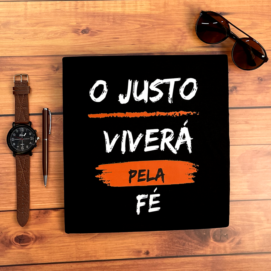 Camiseta Masculina O Justo Viverá Pela Fé