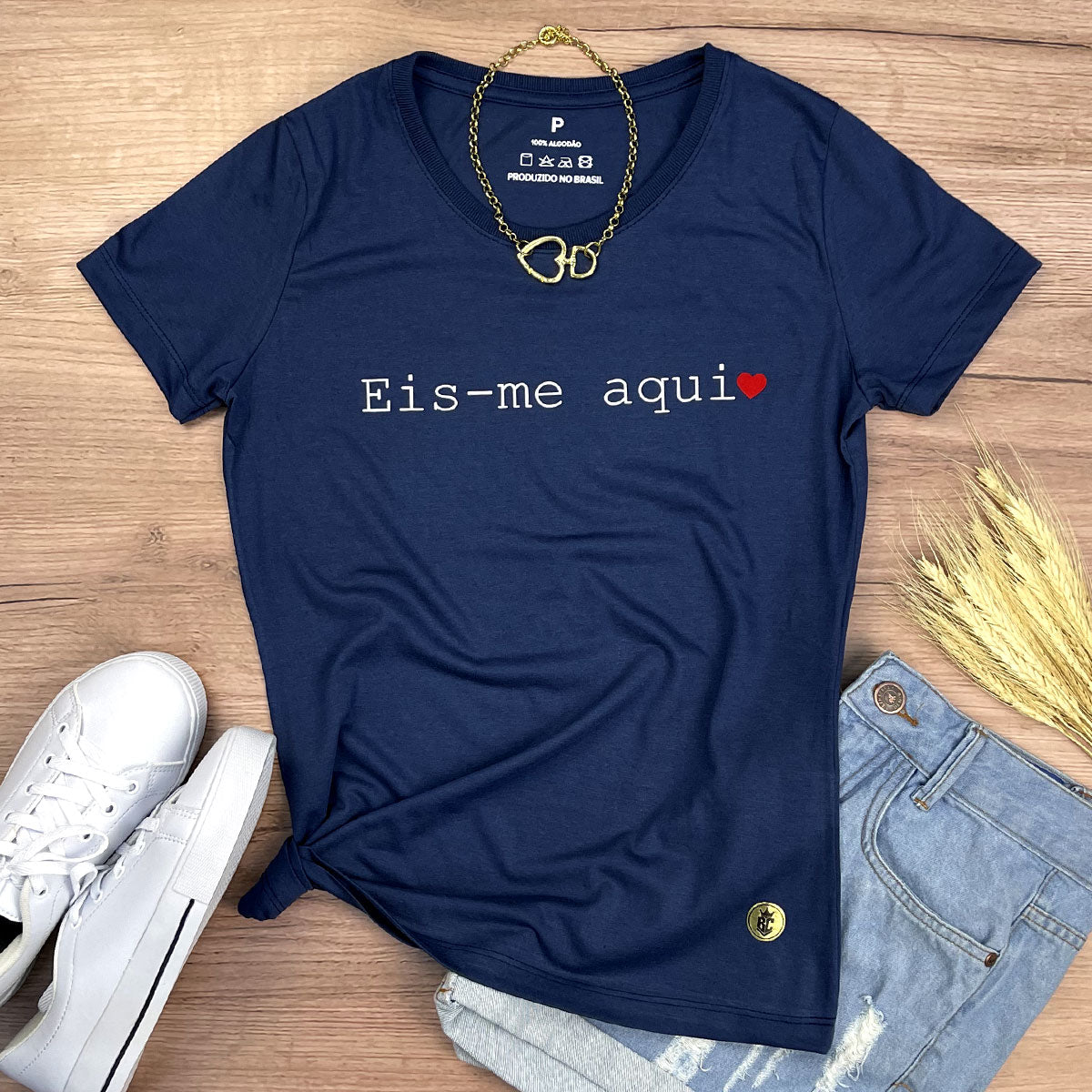 Camiseta Feminina Eis-me Aqui